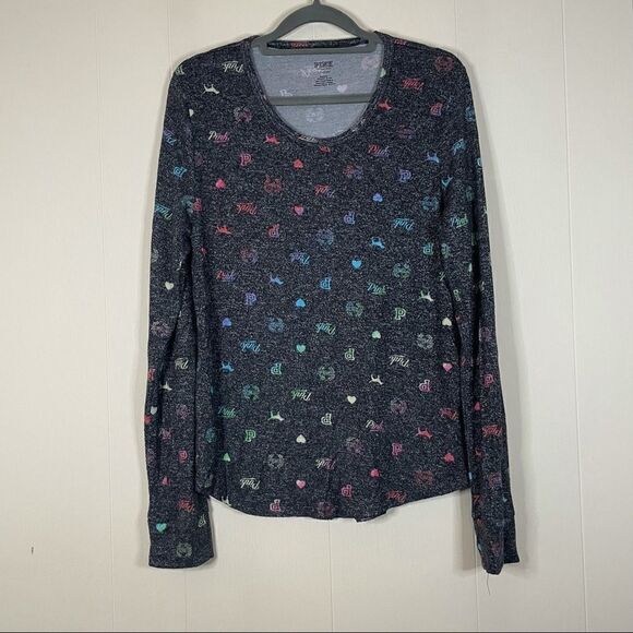 Victoria’s Secret PINK Rainbow Logo Top - Picture 1 of 4